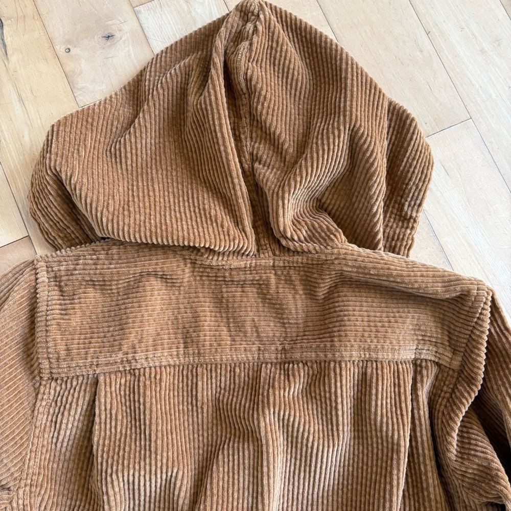 L.L. BEAN Corduroy Soft Full Zip with Pockets in Saddle Brown Size XS - Picture 5 of 14
